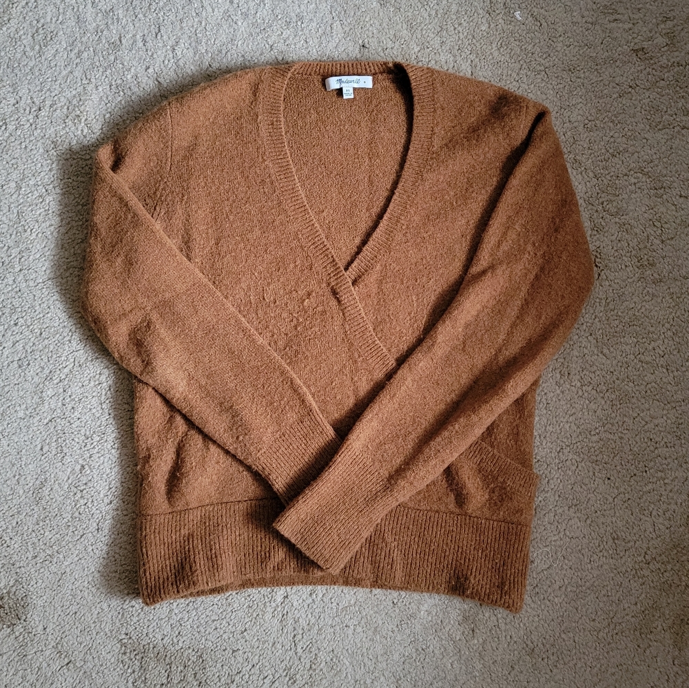 Madewell Wrap Front Pullover Sweater XS